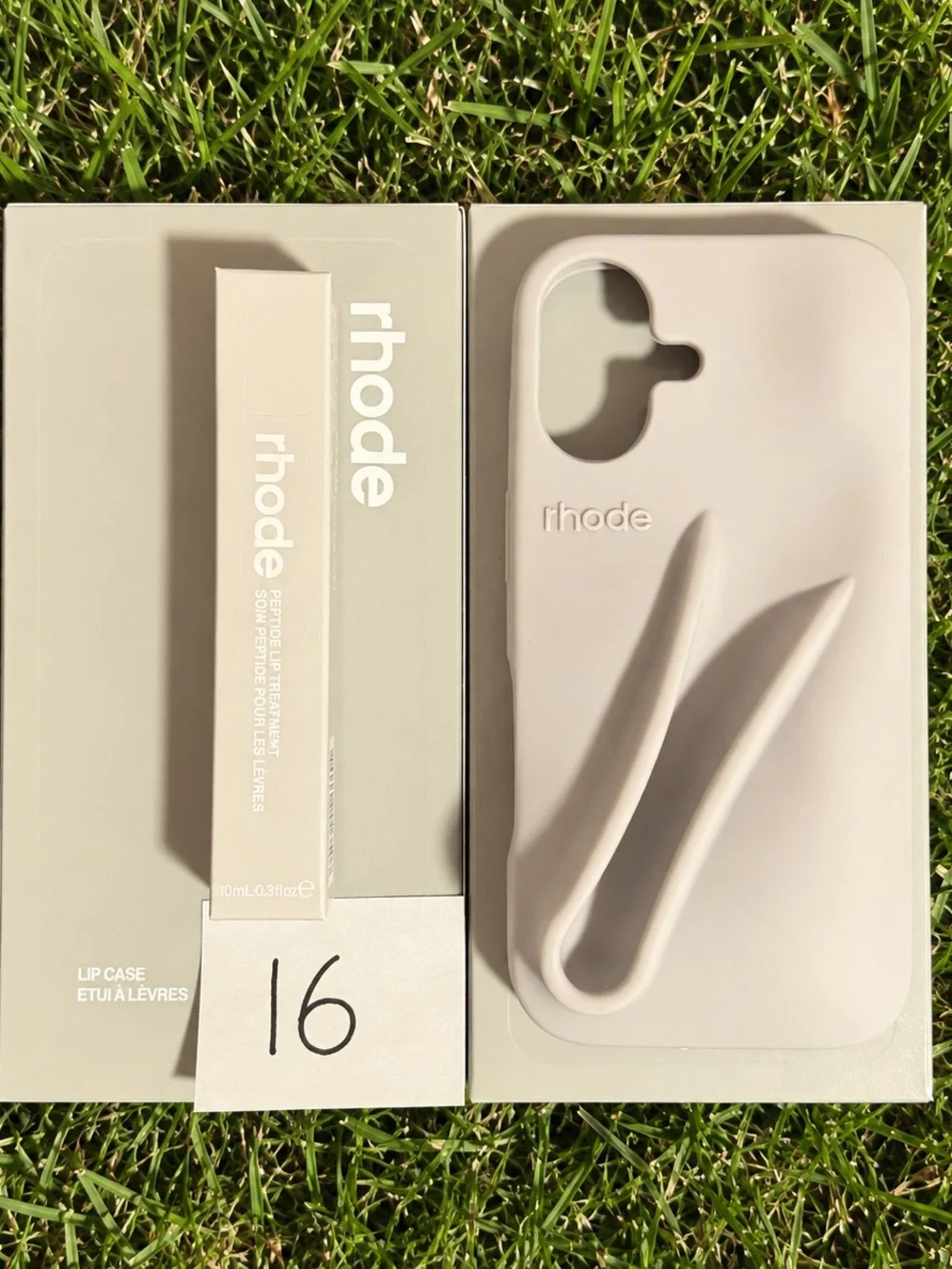 RHODE GREY Silicone Phone Case with Stylus Groove